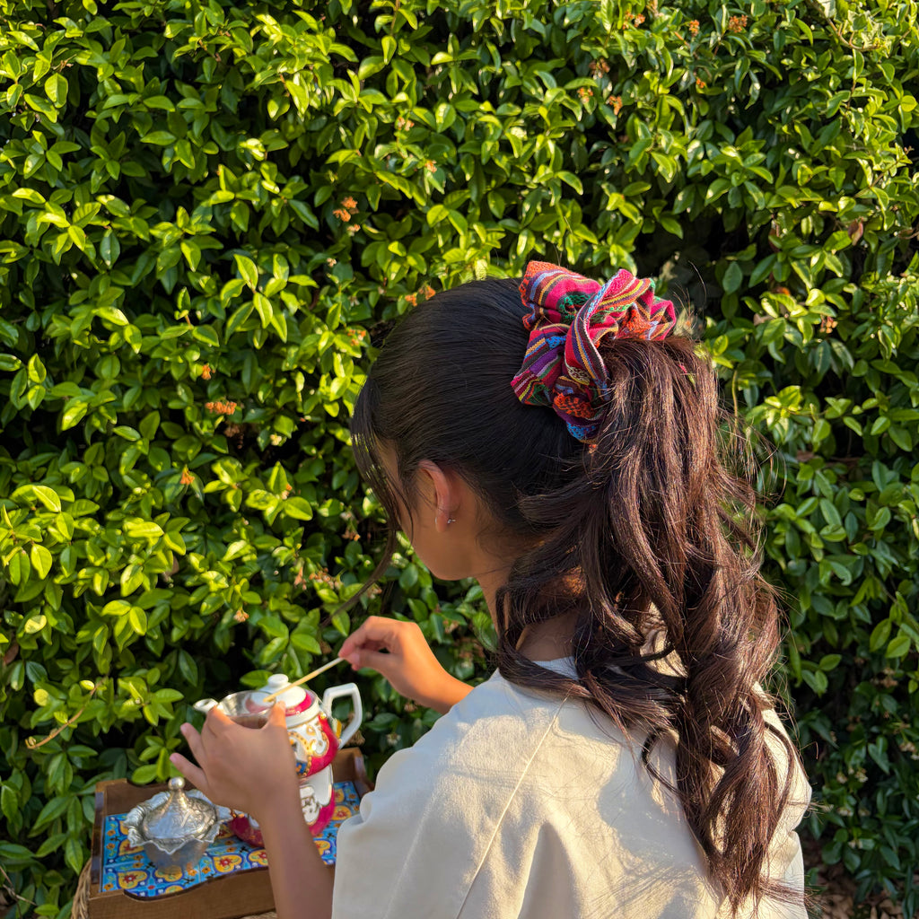 Gilim Red Scrunchie - Iran collection