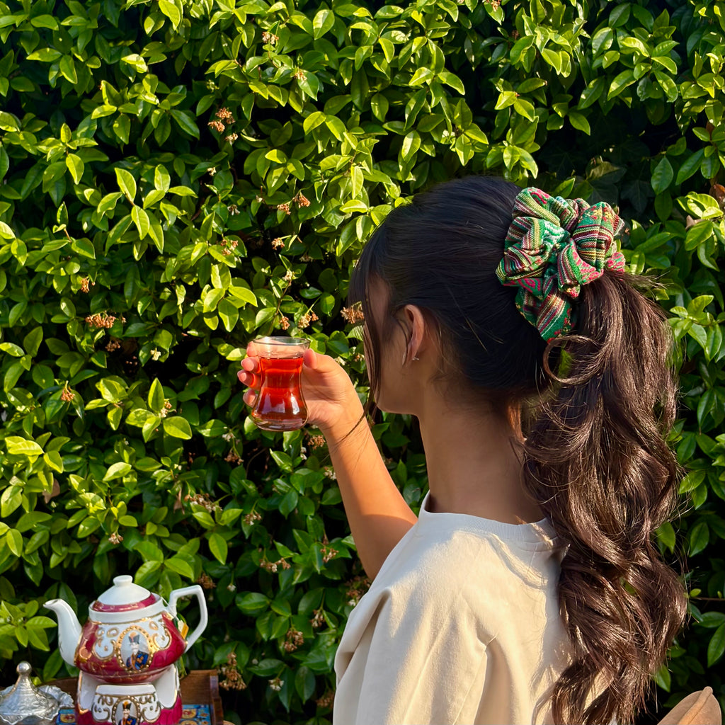 Gilim Green Scrunchie - Iran collection