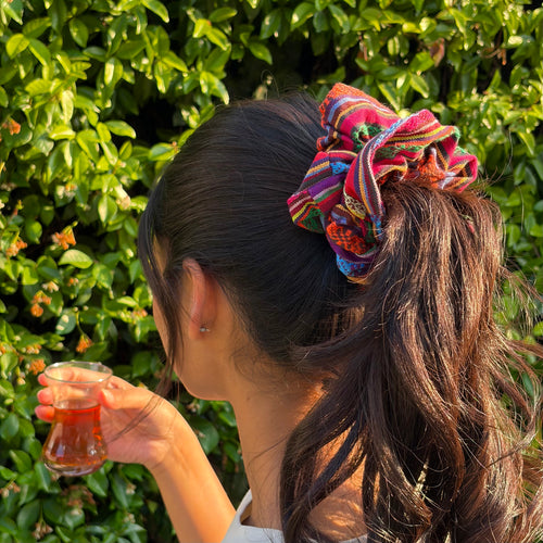 Gilim Red Scrunchie - Iran collection