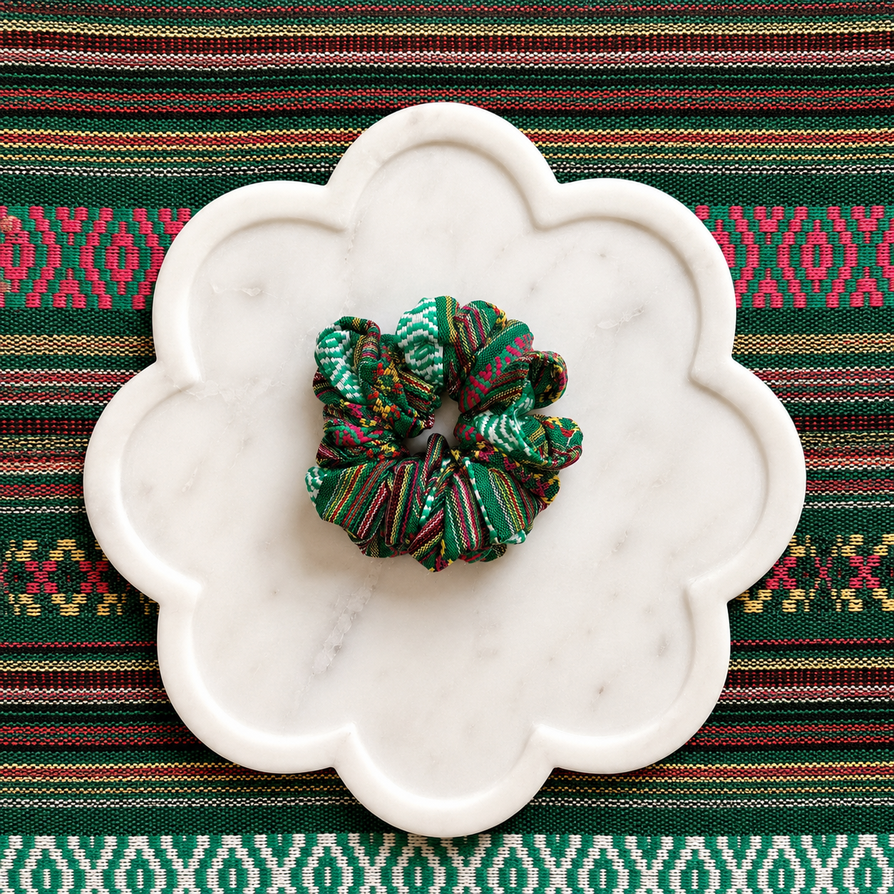 Gilim Green Scrunchie - Iran collection
